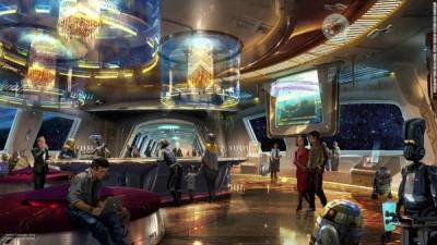 El diseño del proyecto se inspira en una nave espacial.// Imágenes cortesía de Disney's Park and Resorts.