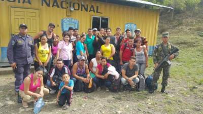 Los extranjeros viajaban en un autobús desde Tegucigalpa y fueron llevados a Migración en Ocotepeque.