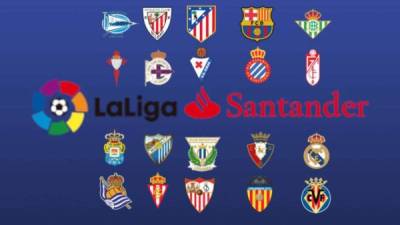 La tabla de posiciones de la Liga Española 2017-2018.