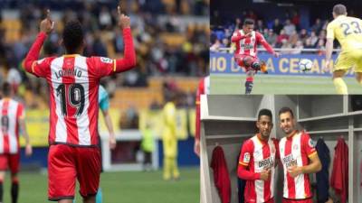 El delantero hondureño Antony 'Choco' Lozano se lució este sábado al anotar su primer gol en la primera división de España. El catracho marcó en la victoria de 0-2 del Girona ante Villareal por la jornada 27.