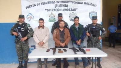 Los detenidos son Alberto Portillo Molina, Hermer Yovany Portillo Molina y Gerardo Alfredo Portillo Molina.