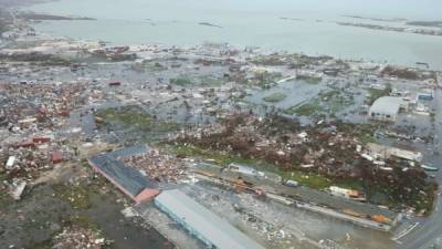 Las primeras imágenes aéreas de la devastación causada por el huracán Dorian en las Bahamas fueron divulgadas este martes mostrando parte de la destrucción en las islas Ábaco y la Gran Bahama, las regiones más castigadas por el azote del ciclón en el archipiélago.