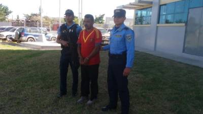 Uno de los detenidos por ser sospechoso de violación en Comayagua.