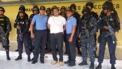 Carlos Emilio Arita Lara al momento de ser presentado en Tegucigalpa, capital de Honduras.