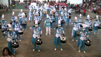 La banda de guerra del instituto José Trinidad Reyes es una de las mejores de San Pedro Sula.
