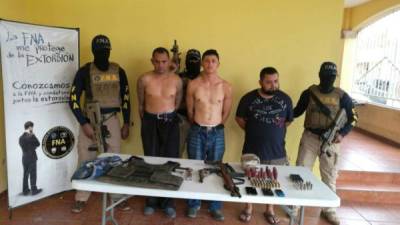 Los sujetos fueron capturados el 7 de mayo de 2017 en El Porvenir, Atlántida.