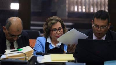 La exprimera dama de Guatemala y excandidata a la Presidencia Sandra Torres, detenida por un supuesto delito de financiación electoral ilícita. EFE