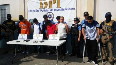 Los detenidos fueron capturados en El Progreso y Presentados en San Pedro Sula.