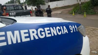 Escena del crimen en Honduras en donde un cuerpo apareció en el interior de una bolsa.