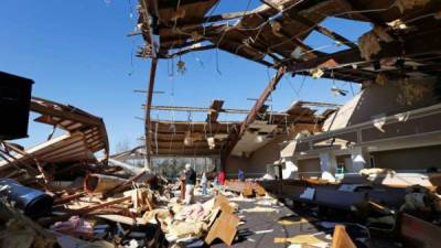 Desastre. Los tornados arrasaron con varias casas en Texas.