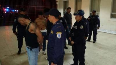 Foto de uno de los pandilleros detenido por la Policía Nacional de Honduras.