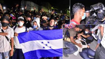 Una caravana migrante compuesta por más de 3.000 hondureños ingresó este viernes ilegalmente a Guatemala tras superar un dispositivo policial de seguridad y se encamina a cruzar el territorio en busca de su meta final, Estados Unidos.