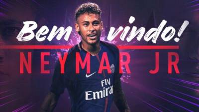 Neymar firmó un contrato de 5 años con el PSG.