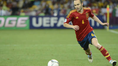 Andrés Iniesta, centrocampista de la selección española de fútbol.