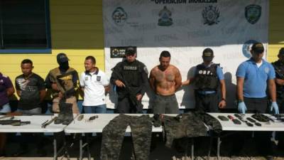 Los detenidos en La Ceiba.