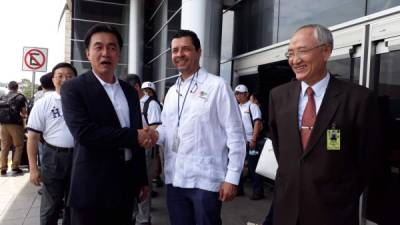 Las autoridades hondureñas recibieron a los inversionistas taiwaneses. Foto: Secretaría de Desarrollo Económico.