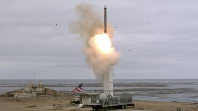 La prueba del misil fue en San Nicolás, California. AFP