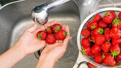 Las frutas y verduras se deben lavar muy bien para evitar que pueda tener leptospirosis.
