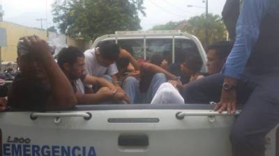 Entre los capturados están cuatro supuestos miembros de la Mara Salvatrucha y un ciudadano guatemalteco.