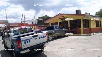 Imagen del restaurante donde fueron asesinados los dos hombres.