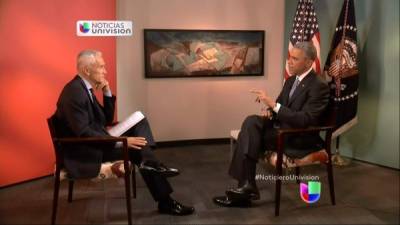 El presidente Obama reaccionó molesto ante los cuestionamientos de Jorge Ramos.