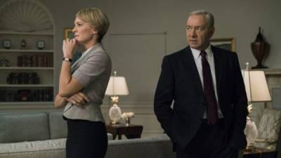 Robin Wright y Kevin Spacey en 'House of Cards'.