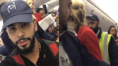 'Hablamos una lengua diferente en el avión y nos sacaron', denunció el YouTuber.