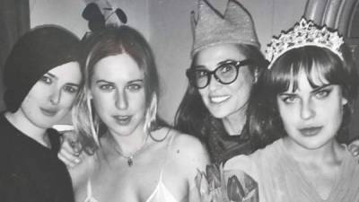 Demi Moore y Tallulah, Rumer y Scout Willis.