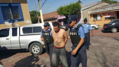 Supuesto pandillero salvadoreño capturado en el sur de Honduras.