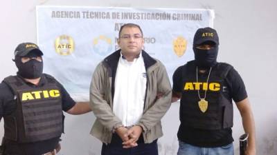 Gustavo Adolfo Linares Varela fue aprehendido ayer por agentes de la Atic en la avenida La Paz, de Tegucigalpa.