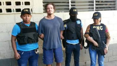 Edward Lee Leblanc. Detenido por las autoridades de Guatemala. Foto: PNC.