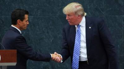 El candidato republicano se reunió con Peña Nieto en Los Pinos, la semana pasada.