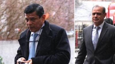 Tulio Romero Palacios y Willy Oseguera Rodas yendo a la Corte del Distrito Sur de Nueva York.