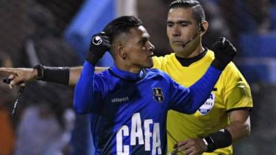 Bryan Moya festejando el gol de la victoria del Zulia en la Copa Sudamericana. FOTO AFP.