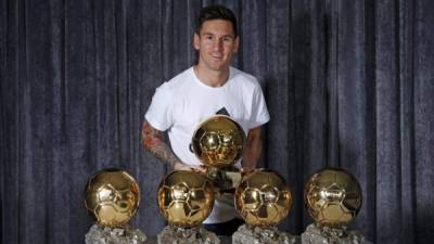 Messi ha ganado 5 Balón de Oro en su carrera.