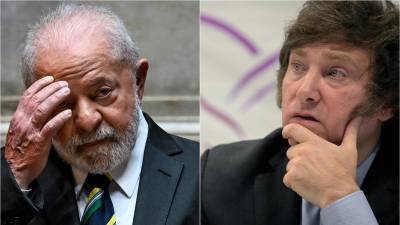 Milei tachó a Lula de “comunista” y “corrupto” durante su campaña por la presidencia de Argentina.