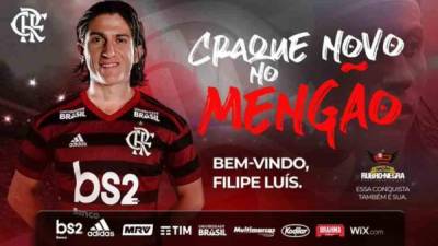 Filipe Luis es el noveno refuerzo anunciado por el Flamengo