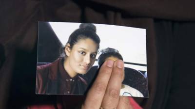 Shamina Begum está embarazada de nueve meses de su tercer hijo. AFP