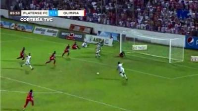 El Platense le ganó al Olimpia con un golazo a puro toque.