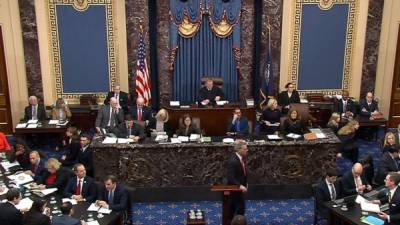 Este miércoles continúan las audiencias en el juicio político contra Trump./AFP.