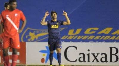 Jona festejando su gol. Foto La Liga.