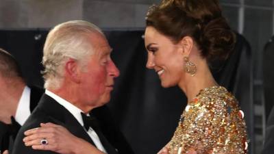 El rey Carlos III junto a su “adorada nuera”, la princesa Kate Middleton.