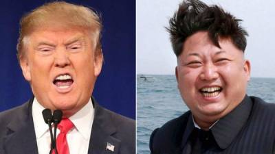 El presidente estadounidense , Donald Trump y el líder norcoreano, Kim Jong-un.