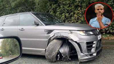Sergio 'Kun' Agüero fue víctima de un accidente automovilístico cuando se dirigía al entrenamiento del Manchester City.
