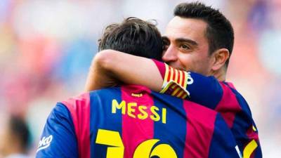 Xavi Hernández dejó al Barcelona en 2015 y fue uno de los grandes socios de Lionel Messi.