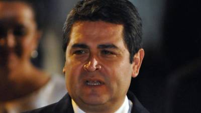 El presidente Juan Orlando Hernández.