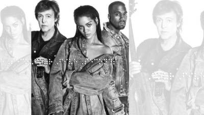 Paul McCartney, Rihanna y Kanye Wets presentaron el vídeo de 'Four five seconds'.