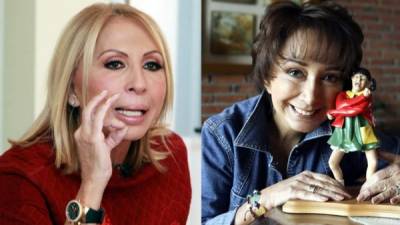 Un collage de Laura Bozzo y María Antonieta de las Nieves, Chespirito.