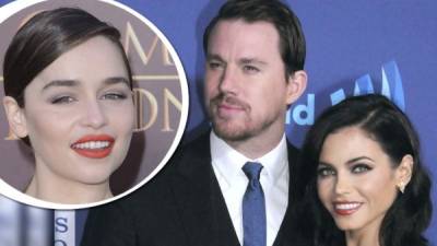 Emilia Clarke se quedó tan impactada por el atractivo de Channing Tatum y su esposa Jenna Dewan.