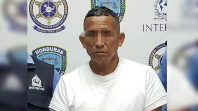 El detenido fue capturado puesto a las órdenes de la Fiscalía en San Pedro Sula.